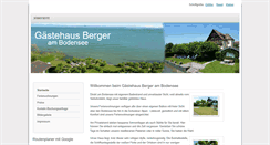 Desktop Screenshot of gaestehaus-berger.de