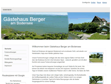 Tablet Screenshot of gaestehaus-berger.de